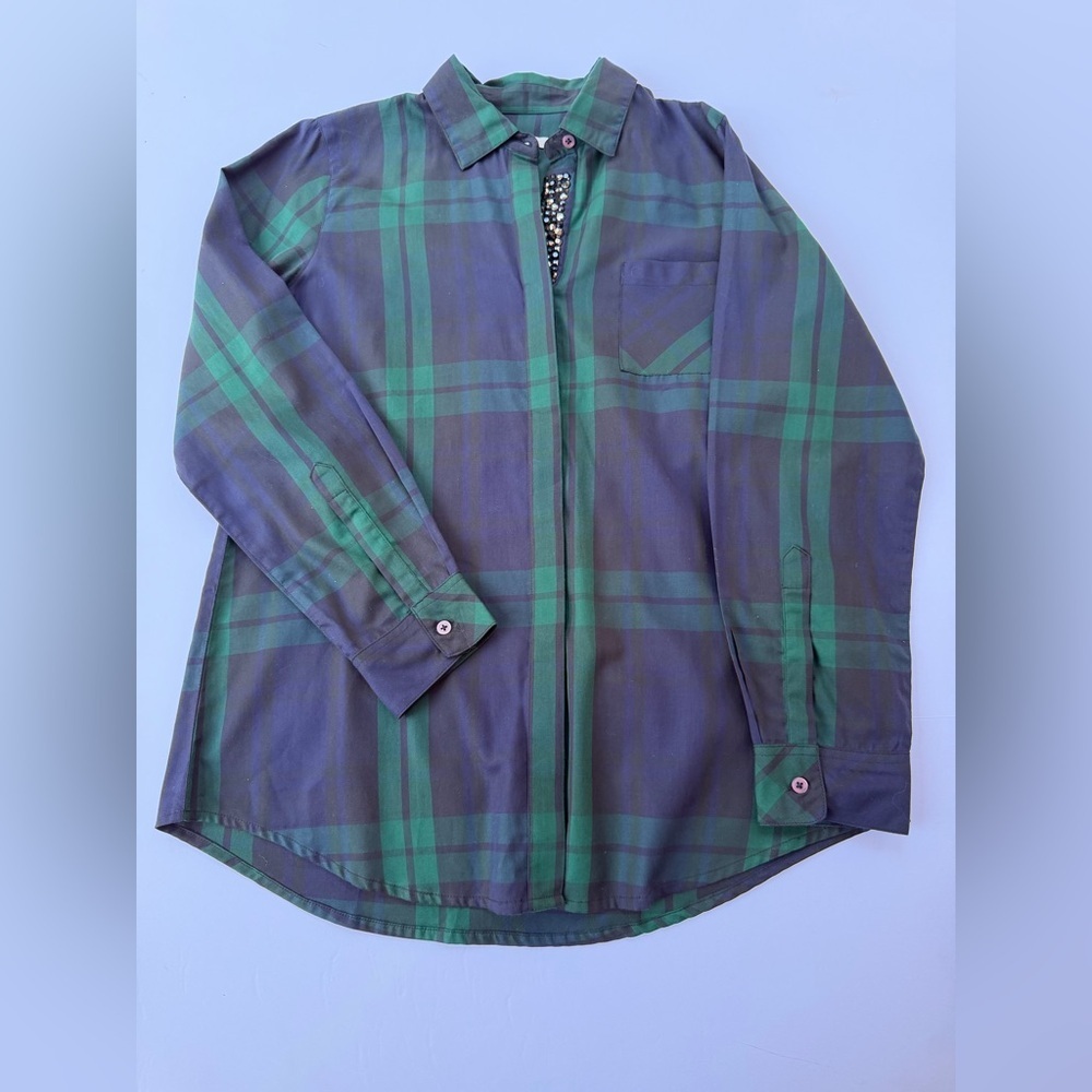 Woman’s Orvis Plaid Long Sleeve Shirt Size 14 - Picture 2 of 8